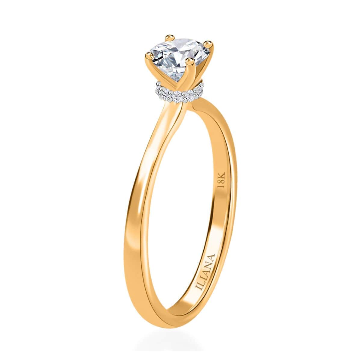 Iliana 18K Yellow Gold Diamond G-H SI1 Ring (Size 6.0) 0.50 ctw image number 3