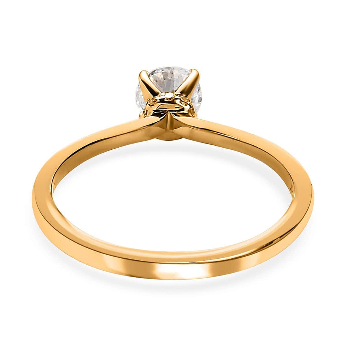 Iliana 18K Yellow Gold Diamond G-H SI1 Ring (Size 6.0) 0.50 ctw