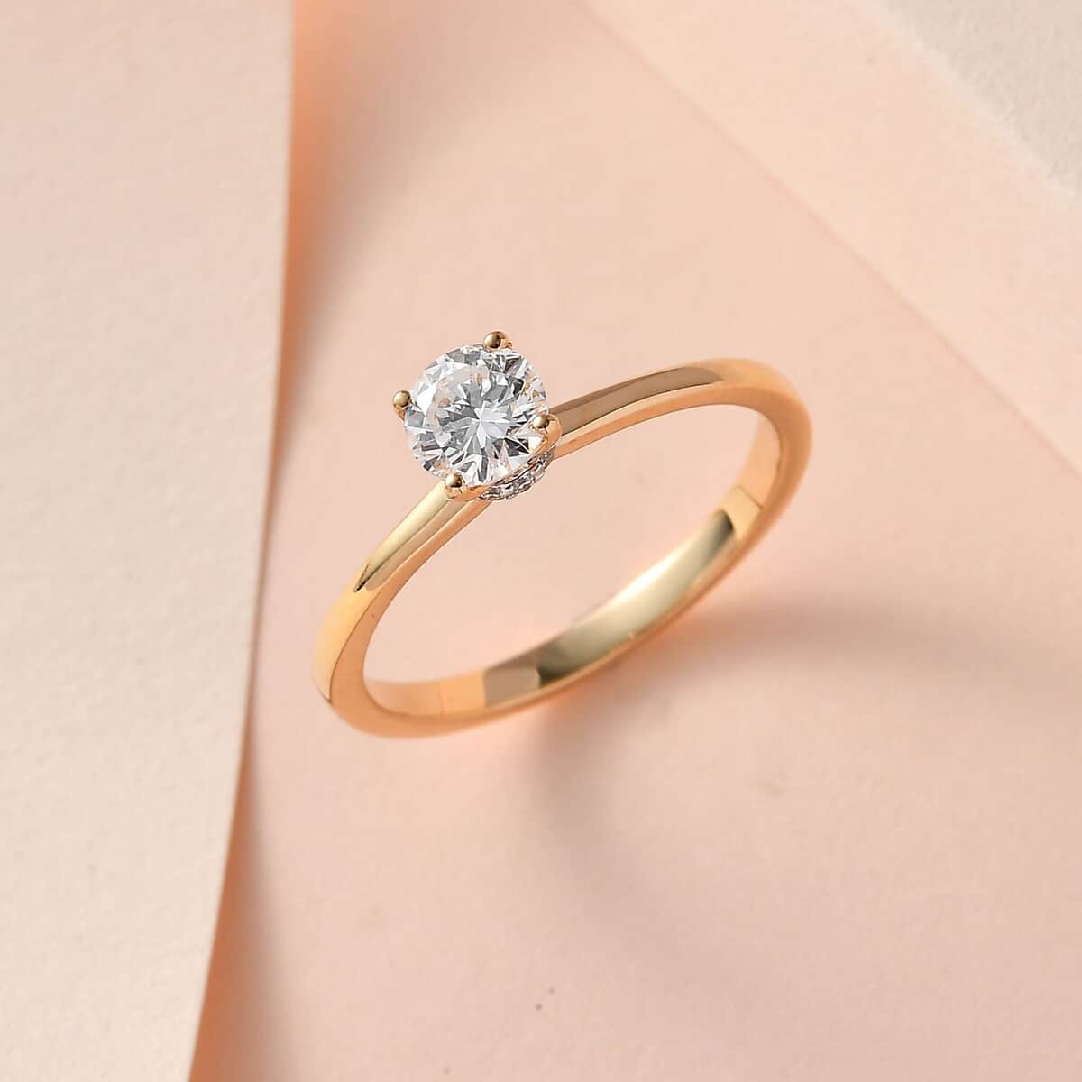 Iliana 18K Yellow Gold Diamond G-H SI1 Ring (Size 7.0) 0.50 ctw image number 1