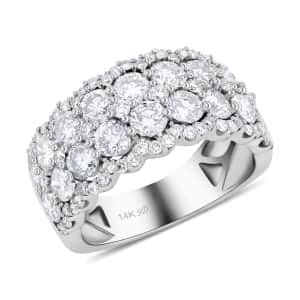 Modani 14K White Gold Diamond SI1-SI2 Ring (Size 10.0) 6.20 Grams 3.00 ctw