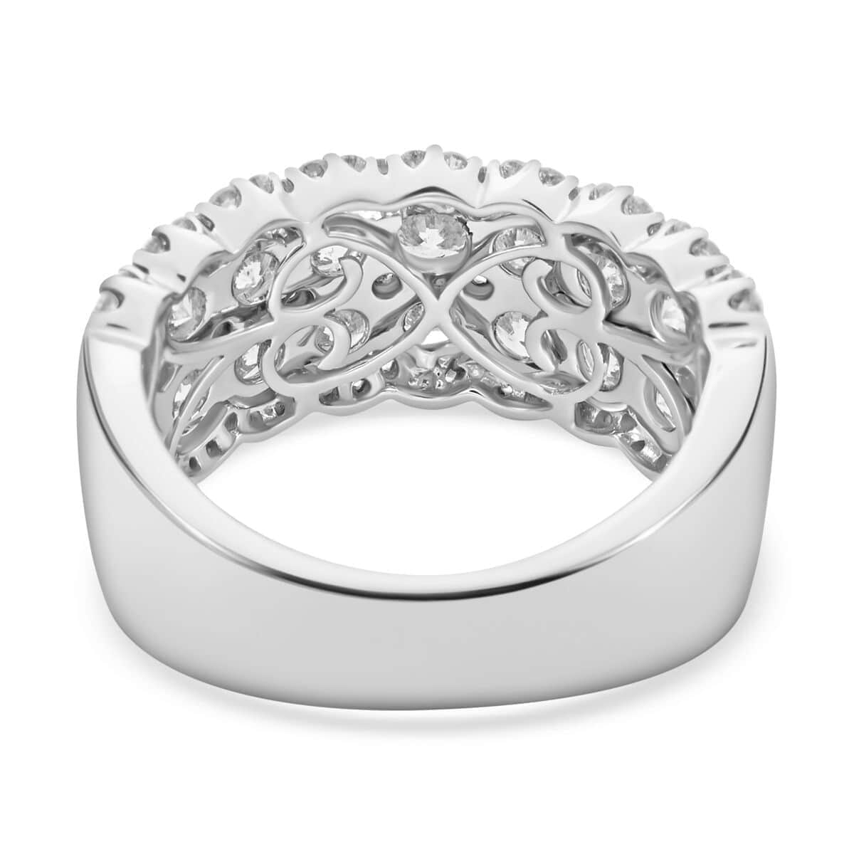 Modani 14K White Gold Diamond (SI1-SI2) Ring (Size 10.0) (6.20 g) 3.00 ctw image number 4