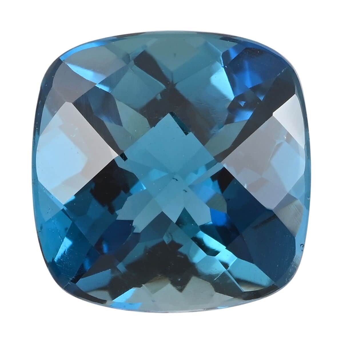 AAAA London Blue Topaz (Cush 11x11 mm) 6.00 ctw, Loose Gemstones, Gemstone For Jewelry, Jewelry Stones image number 0