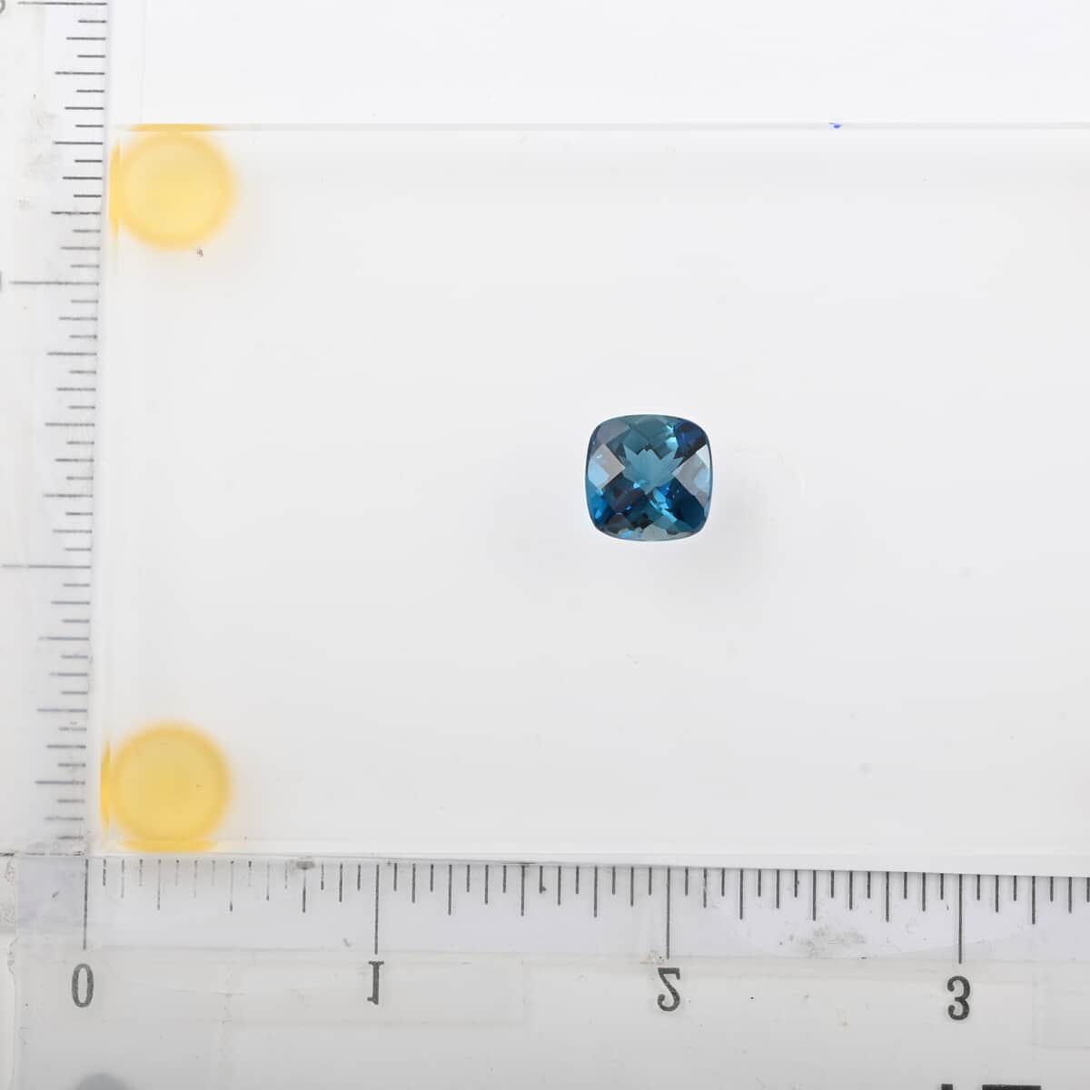 AAAA London Blue Topaz (Cush 11x11 mm) 6.00 ctw, Loose Gemstones, Gemstone For Jewelry, Jewelry Stones image number 3