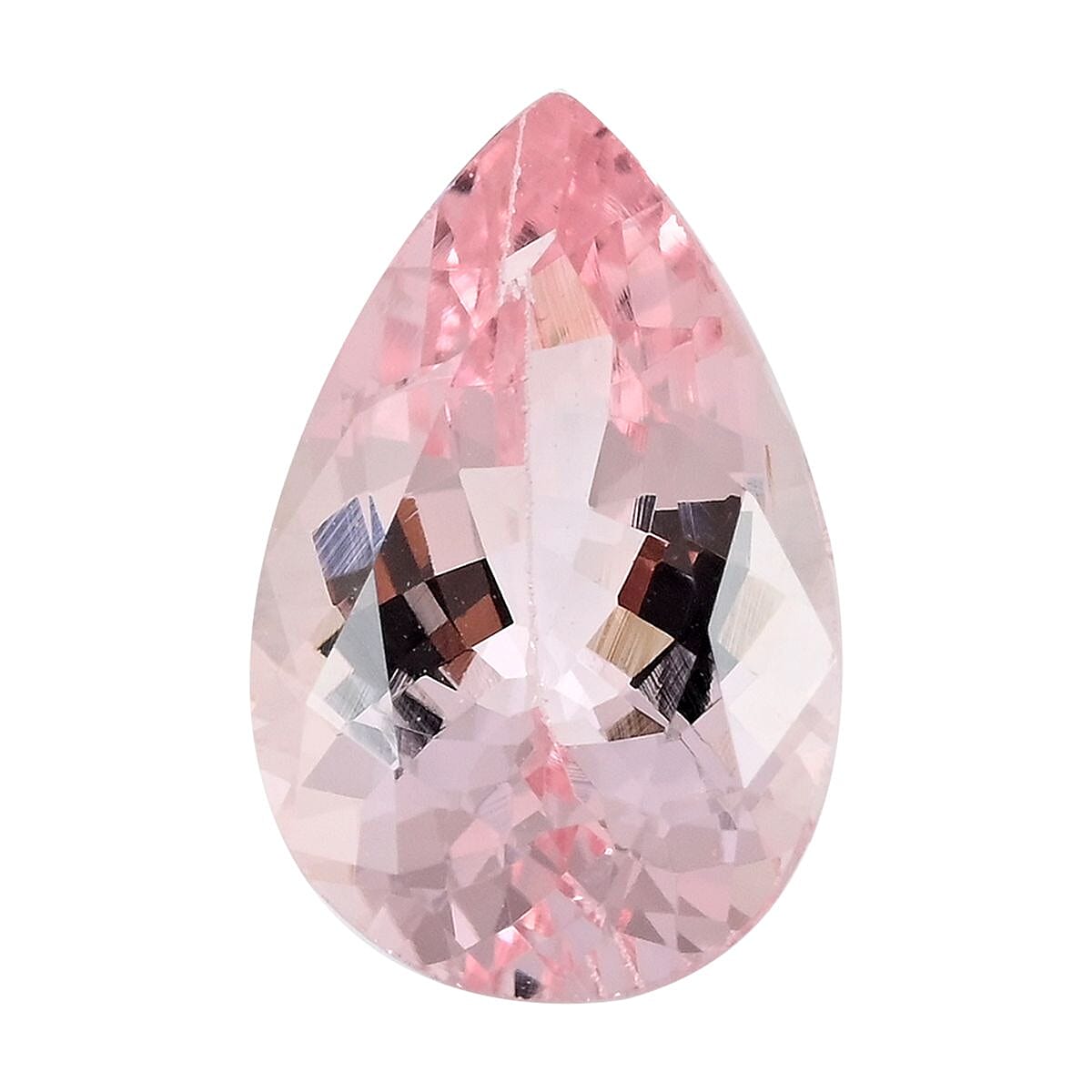 AAAA Pink Morganite (Pear 11x7 mm) 1.60 ctw image number 0