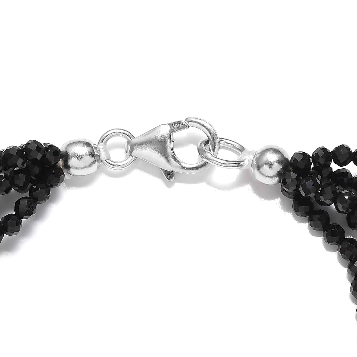 Brazilian Citrine and Thai Black Spinel Multi Row Bracelet in Sterling Silver (7.25 In) 105.00 ctw image number 3