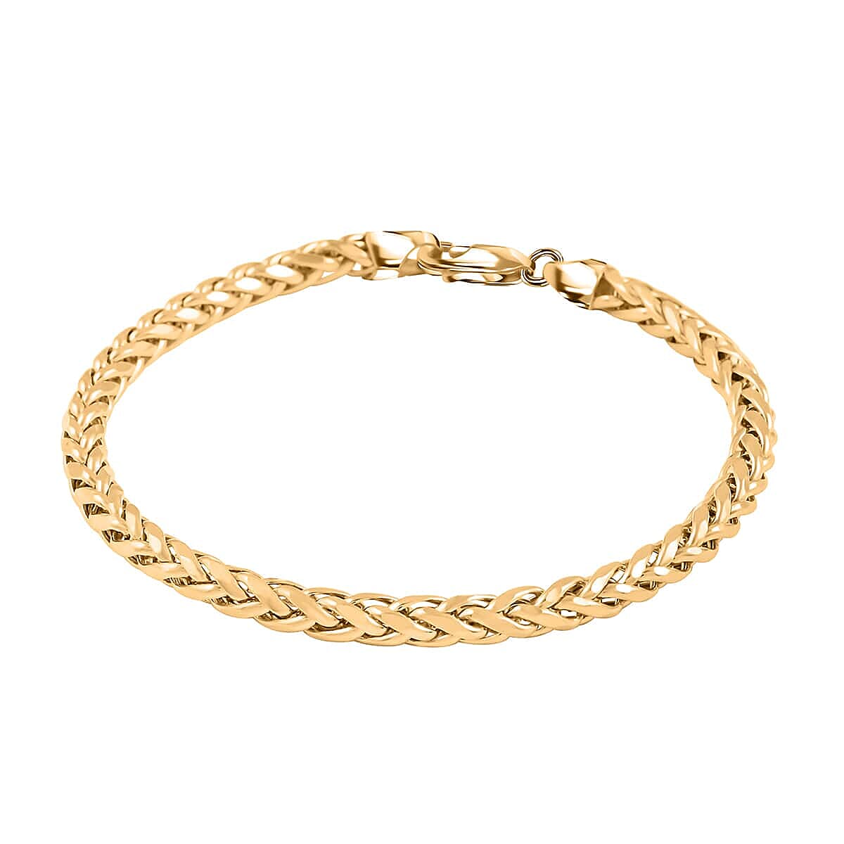 10K Yellow Gold 4mm Palma Chain Bracelet (8.00 In) 5.15 Grams image number 0