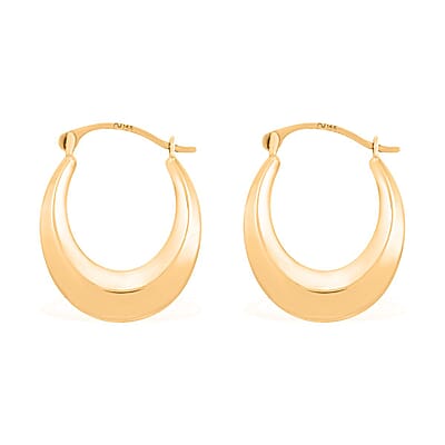 14K Yellow Gold Hoop Earrings