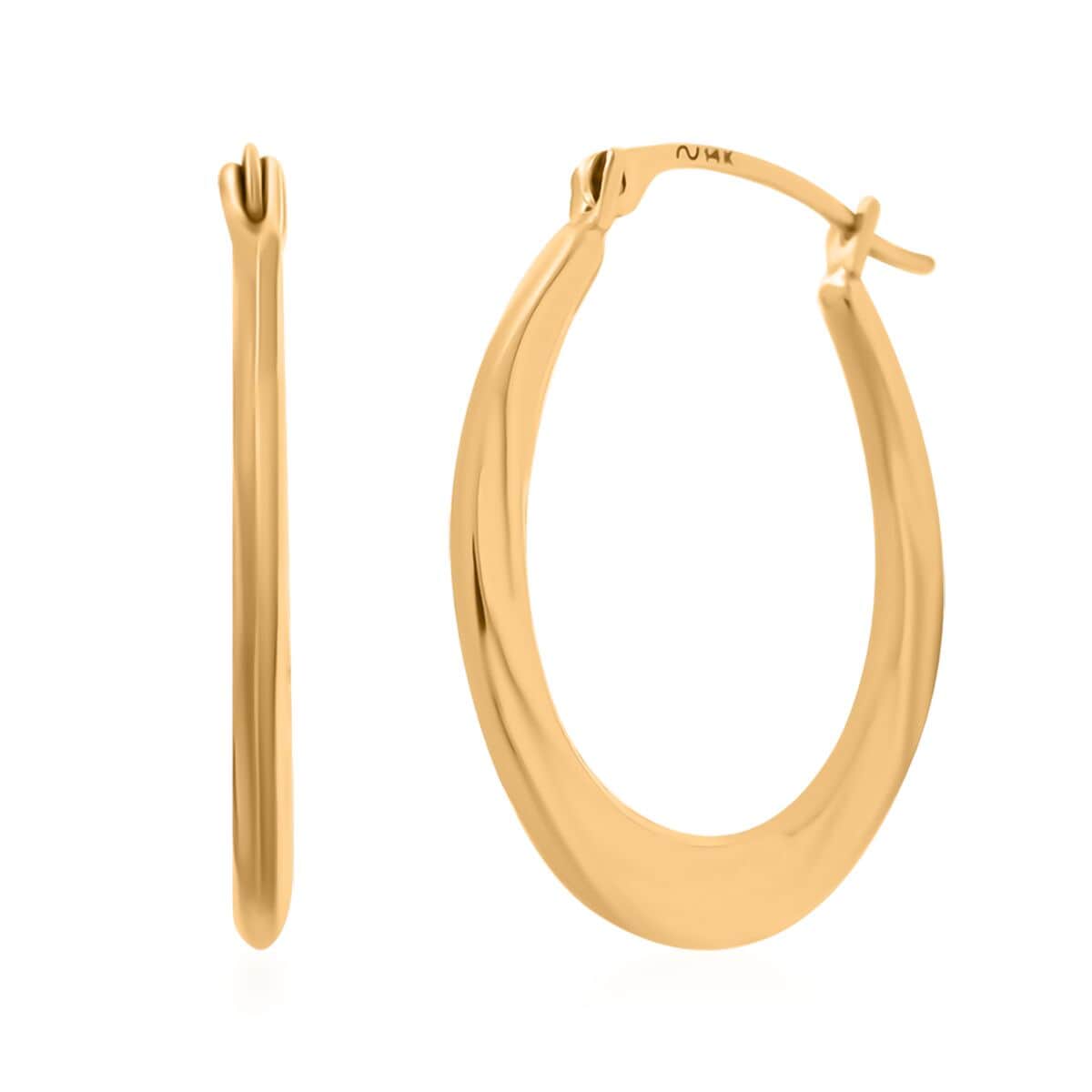 JCK Golden Deal 14K Yellow Gold Hoop Earrings image number 0