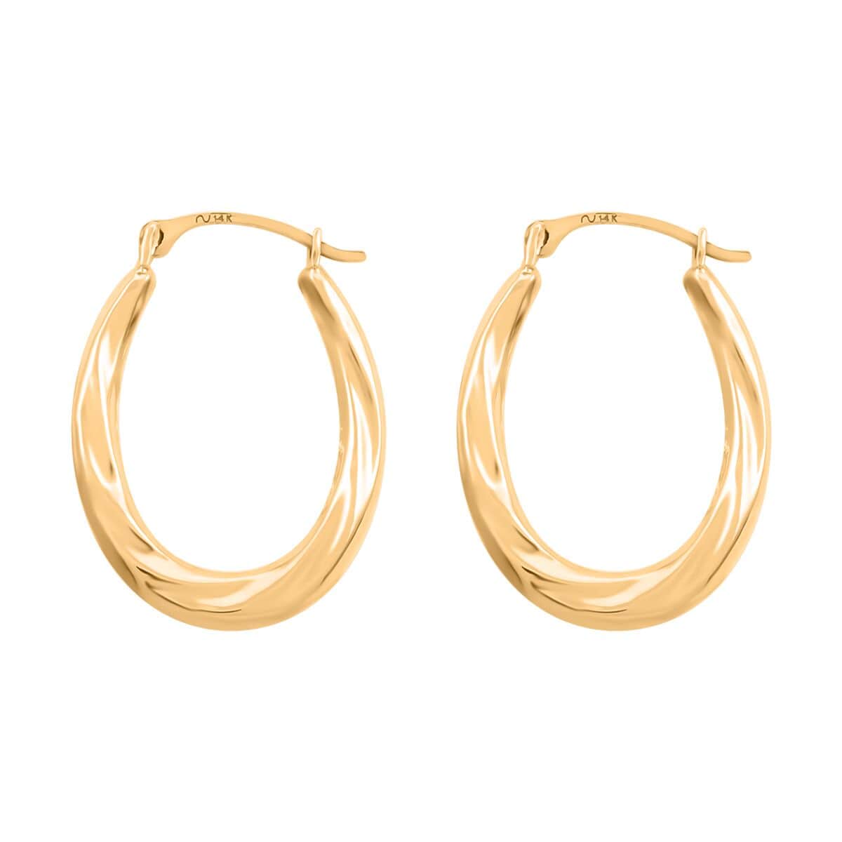 Buy JCK Golden Deal 14K Yellow Gold Hoop Earrings at ShopLC.