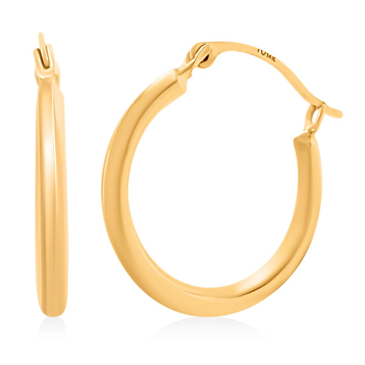 JCK Golden Deal 14K Yellow Gold Hoop Earrings image number 0