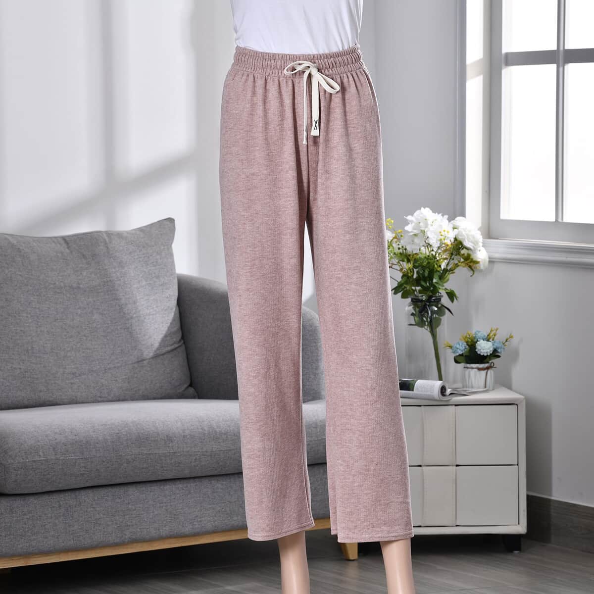Pink Stretch Lounge Pant - S/M image number 1
