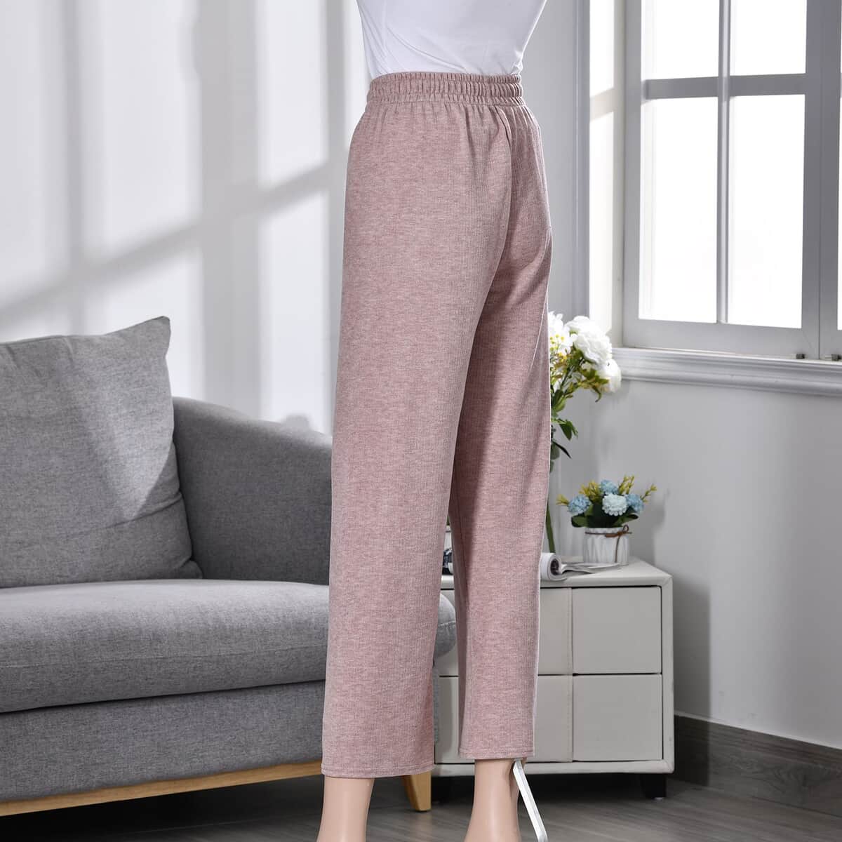 Pink Stretch Lounge Pant - S/M image number 2
