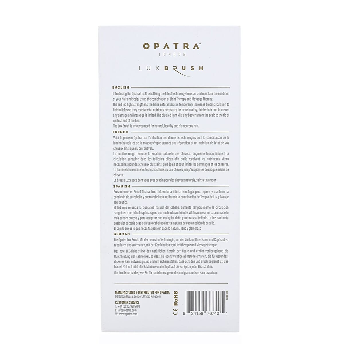 Opatra Lux Brush Light & Massage Therapy with USB Charger Refurbished image number 7