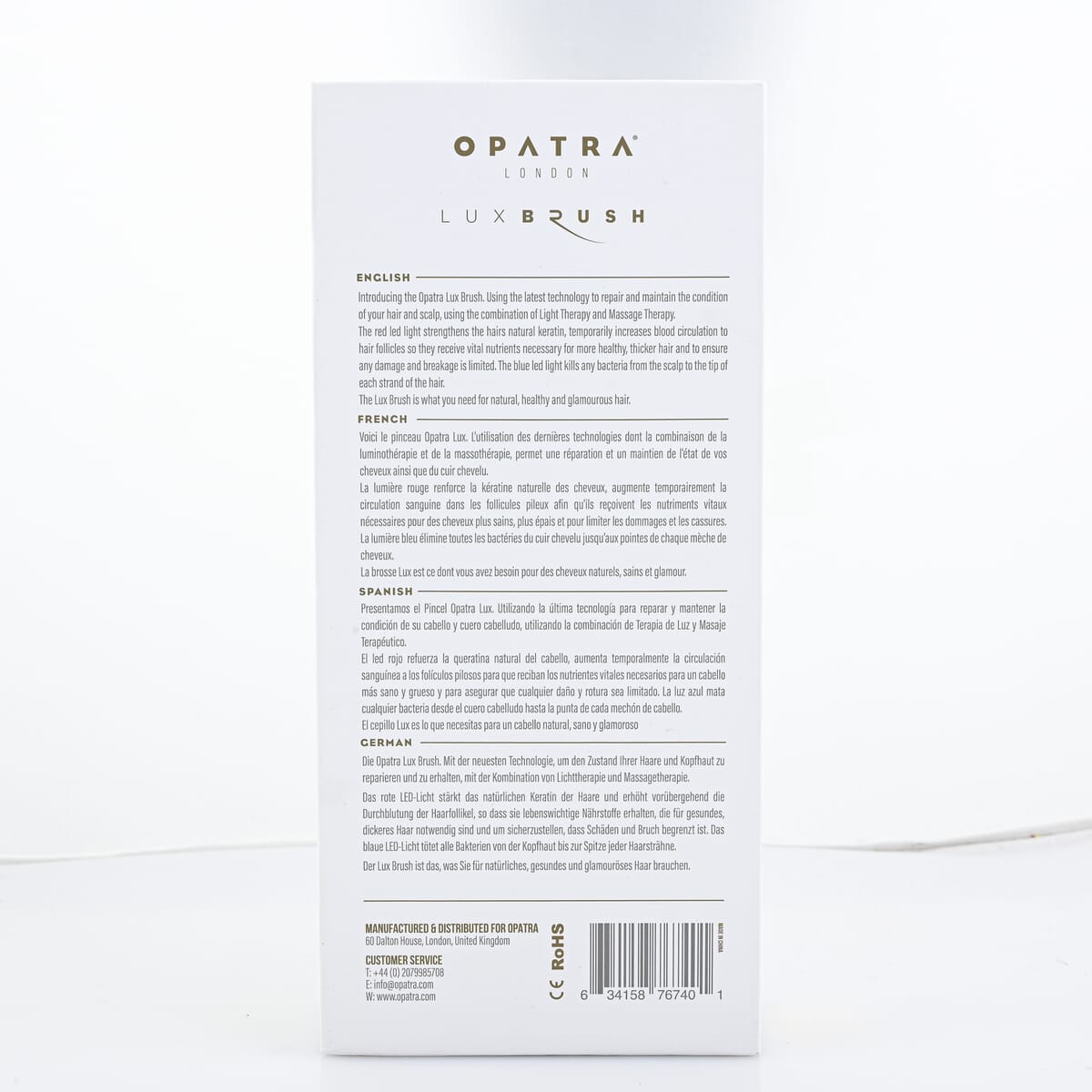 Opatra Lux Brush Light & Massage Therapy with USB Charger Refurbished image number 8
