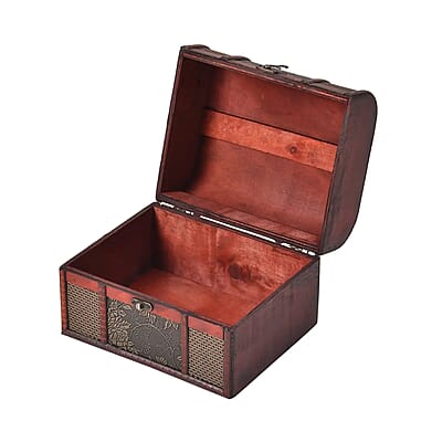 Set of 5 Diamond Embossed MDF and Faux Leather Exquisite Exquisit Jewelry Chest Box