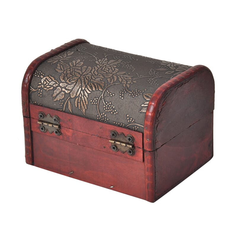 Set of 5 Diamond Embossed MDF and Faux Leather Exquisite Exquisit Jewelry Chest Box