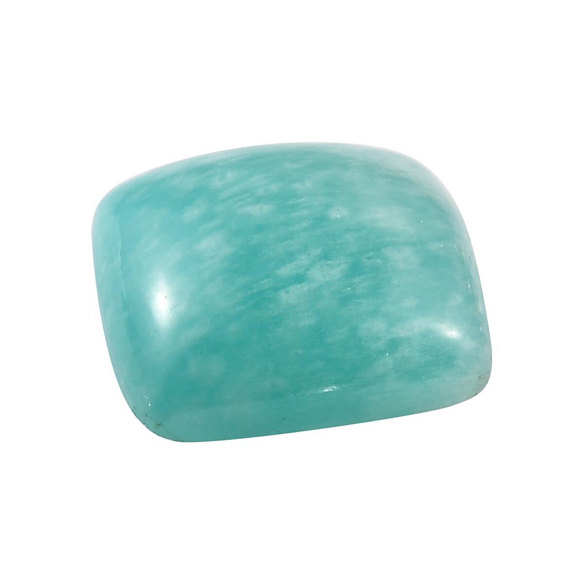 Amazonite (Cush 14x14 m) 7.53 ctw | Loose Gem | Loose Gemstones | Loose Stones | Jewelry Stones image number 1