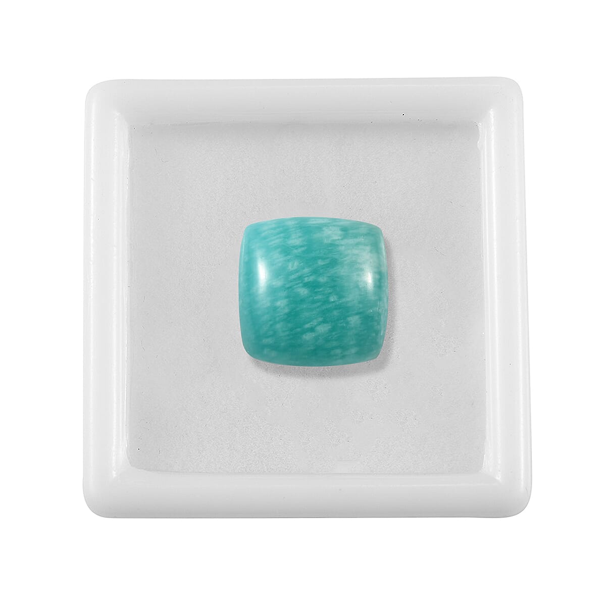 Amazonite (Cush 14x14 m) 7.53 ctw | Loose Gem | Loose Gemstones | Loose Stones | Jewelry Stones image number 2