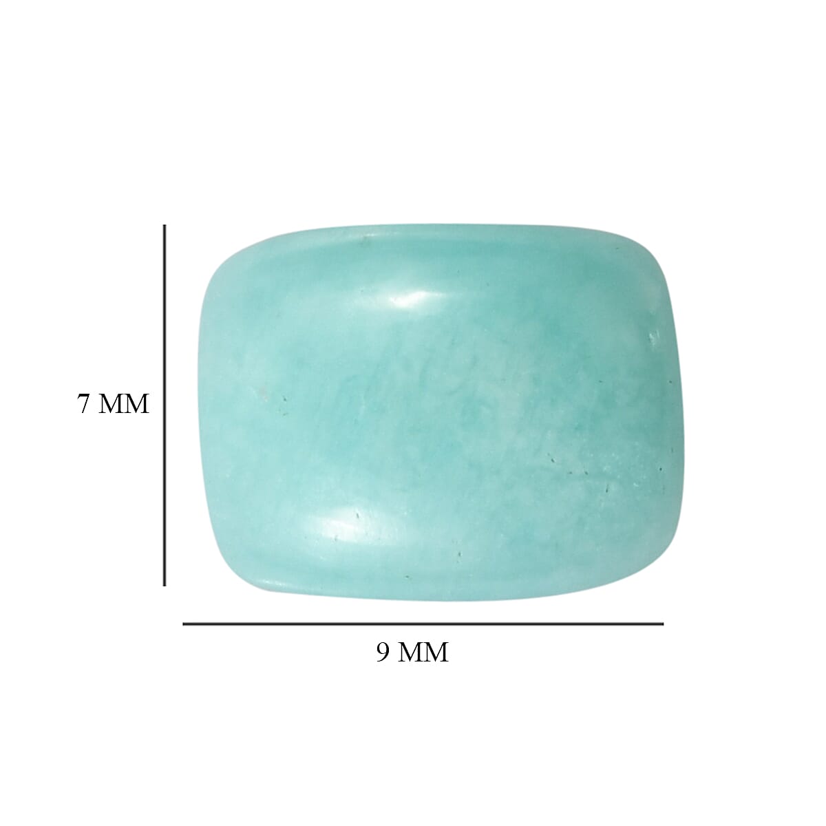 Amazonite (Cush 9x7 m) 1.78 ctw | Loose Gem | Loose Gemstones | Loose Stones | Jewelry Stones image number 3