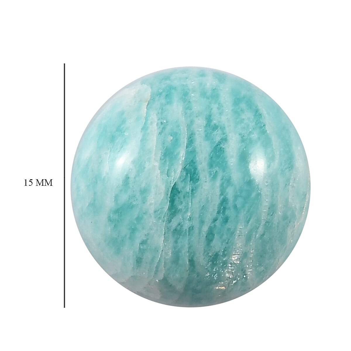 Amazonite (Rnd 15 mm) 10.05 ctw | Loose Gem | Loose Gemstones | Loose Stones | Jewelry Stones image number 3