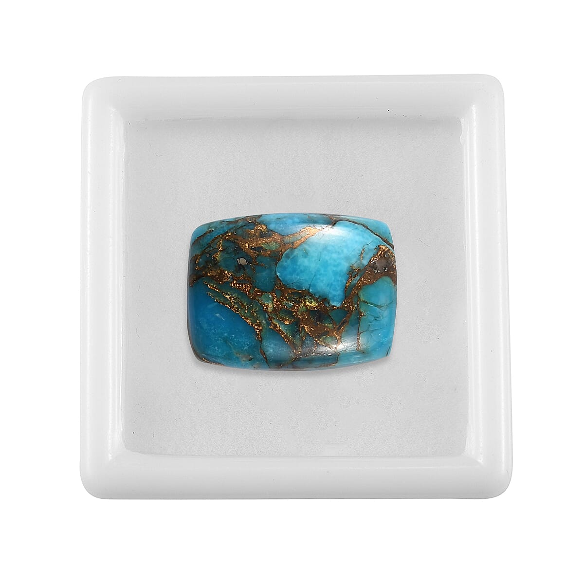 AA Mojave Blue Turquoise (Cush 20x15 mm) 18.13 ctw | Loose Gem | Loose Gemstones | Loose Stones | Jewelry Stones image number 2