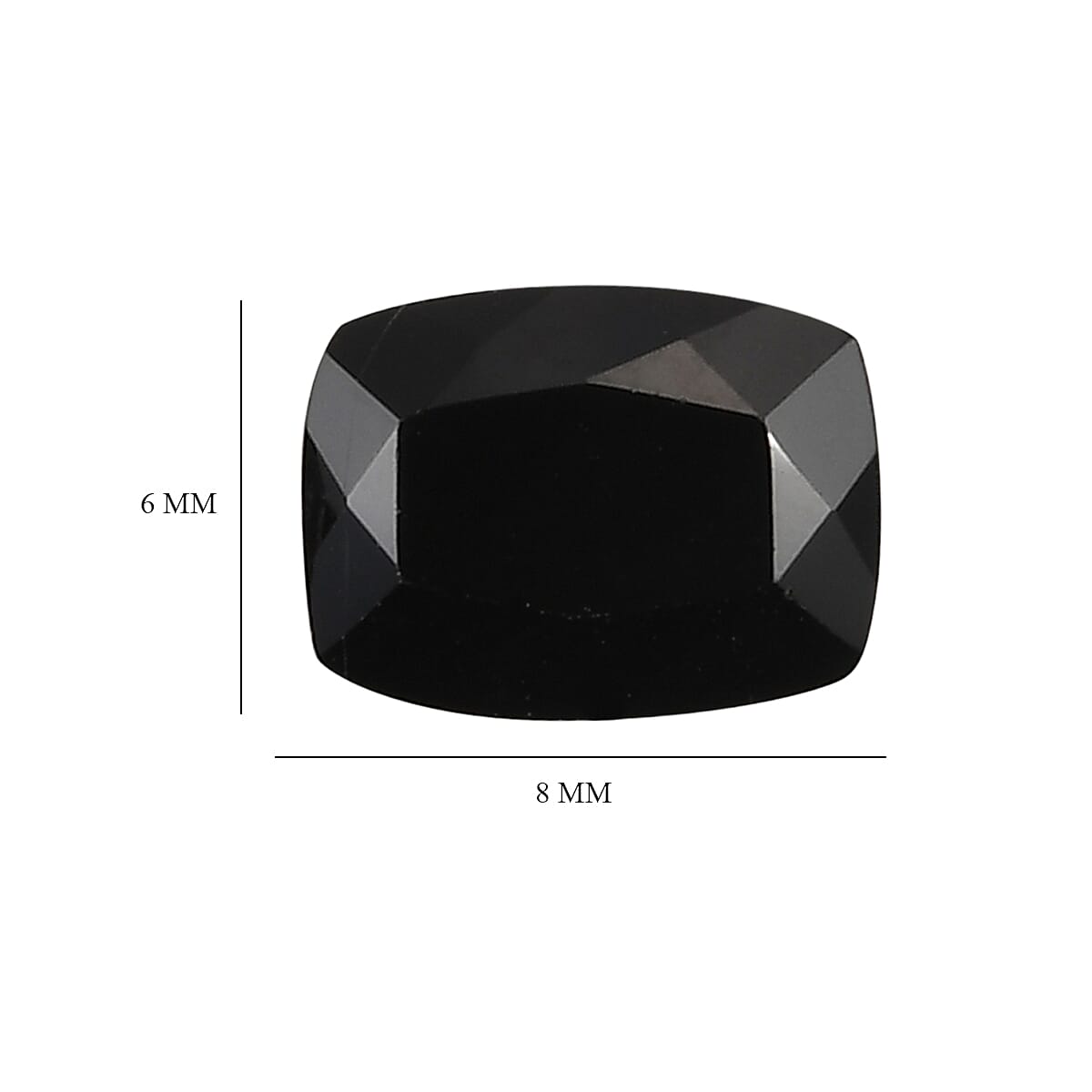 Thai Black Spinel Set of 2 (Cush 8x6 mm) 3.48 ctw image number 3