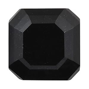 Asscher Cut Thai Black Spinel (Oct 11x11 mm) 6.11 ctw