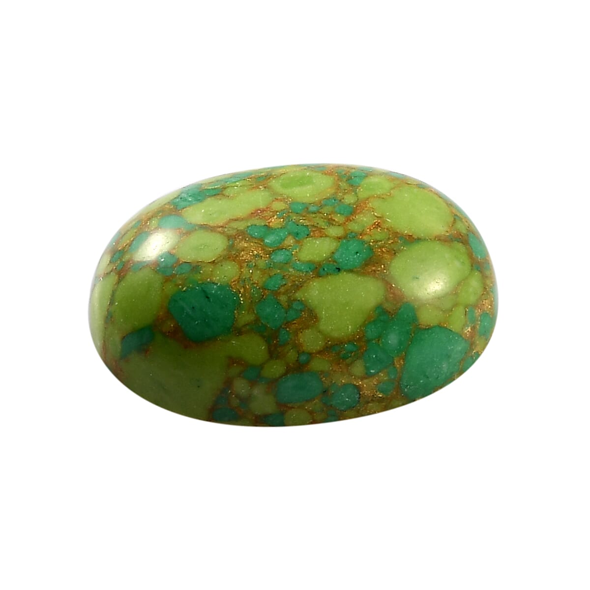 Mojave Green Turquoise (Ovl 14x10 mm) 5.12 ctw image number 1