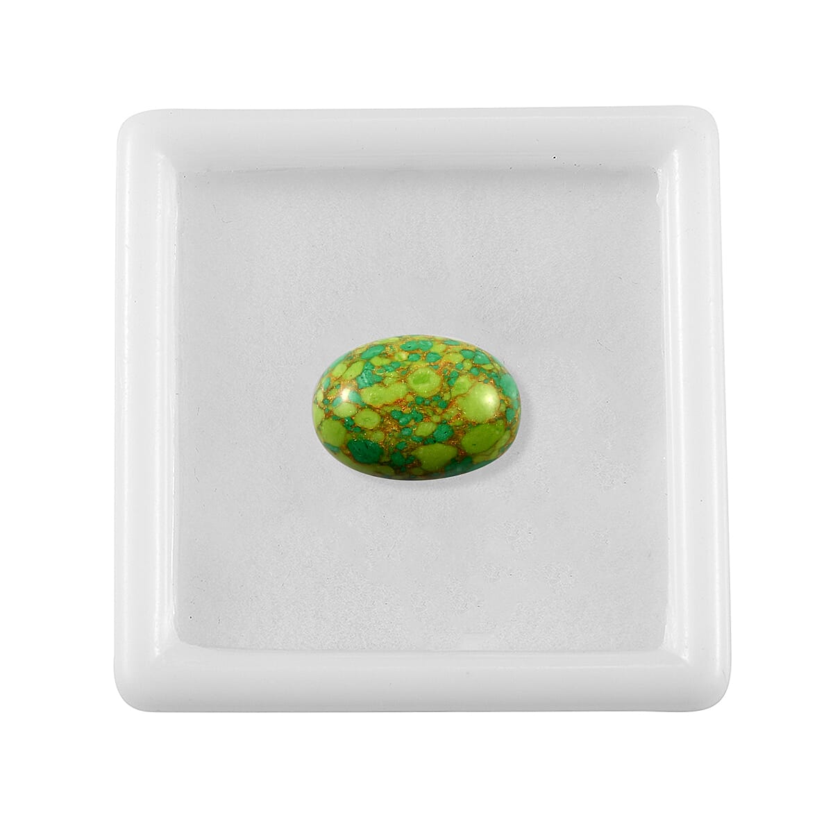 Mojave Green Turquoise (Ovl 14x10 mm) 5.12 ctw image number 2