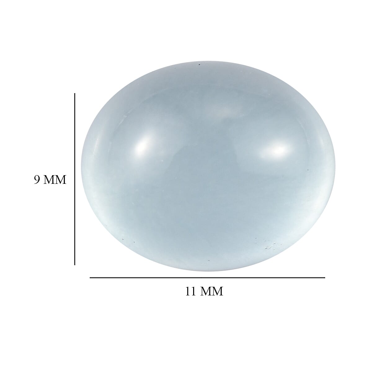 Milky Aquamarine (Ovl 11x9 mm) 3.52 ctw | Loose Gem | Loose Gemstones | Loose Stones | Jewelry Stones image number 3