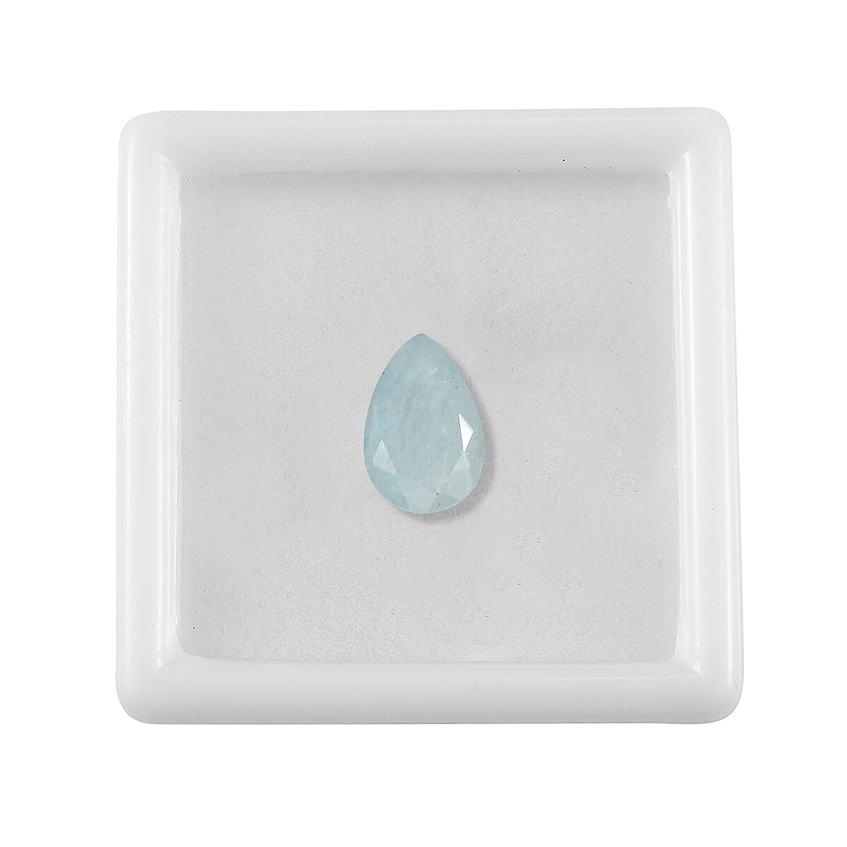 Milky Aquamarine (Pear 9x6 mm) 1.08 ctw | Loose Gem | Loose Gemstones | Loose Stones | Jewelry Stones image number 2