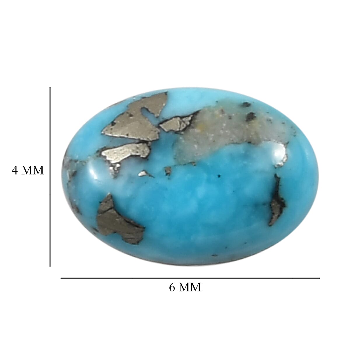 AA Empyrean Blue Turquoise (Ovl 6x4 mm) 0.43 ctw image number 3