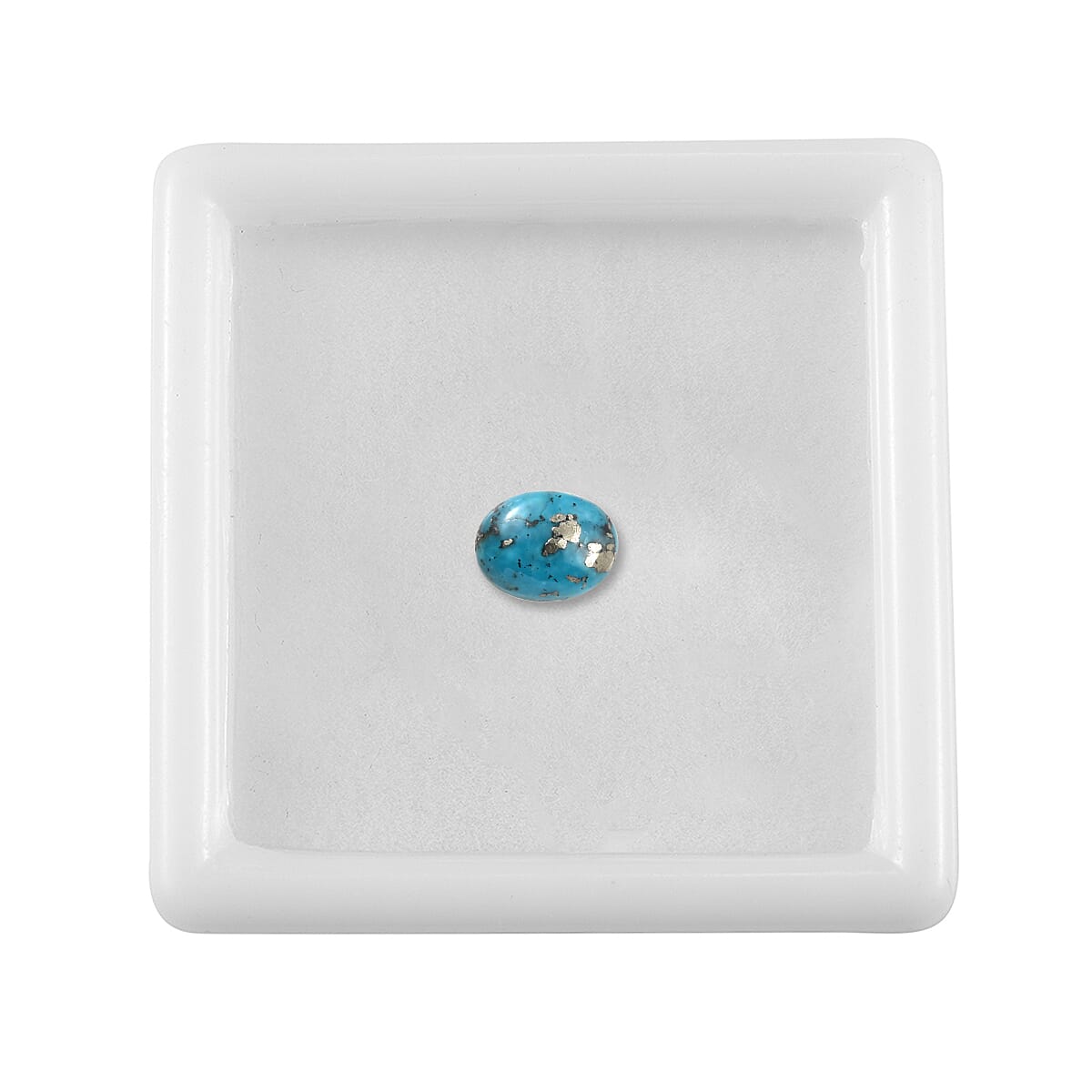 AA Empyrean Blue Turquoise (Ovl 8x6 mm) 1.23 ctw | Loose Gem | Loose Gemstones | Loose Stones | Jewelry Stones