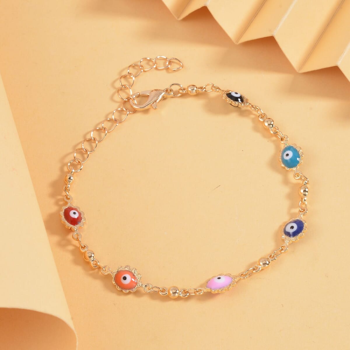 Protextor Parrish Colored Pearl and Gold Bracelet