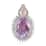 AAA Rose De France Amethyst and Multi Gemstone Pendant in Vermeil Rose Gold Over Sterling Silver 6.65 ctw