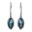 Sajen Silver Celestial Indigo Quartz Doublet Dangle Earring in Platinum Over Sterling Silver 6.30 ctw