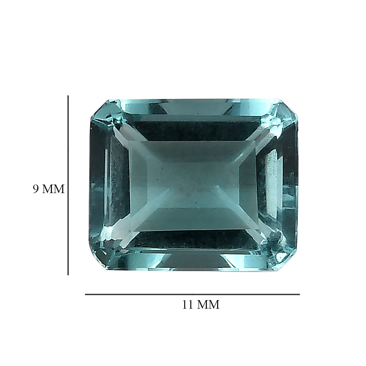 AAA Teal Fluorite (Oct 11x9 mm) 4.84 ctw | Loose Gem | Loose Gemstones | Loose Stones | Jewelry Stones image number 3