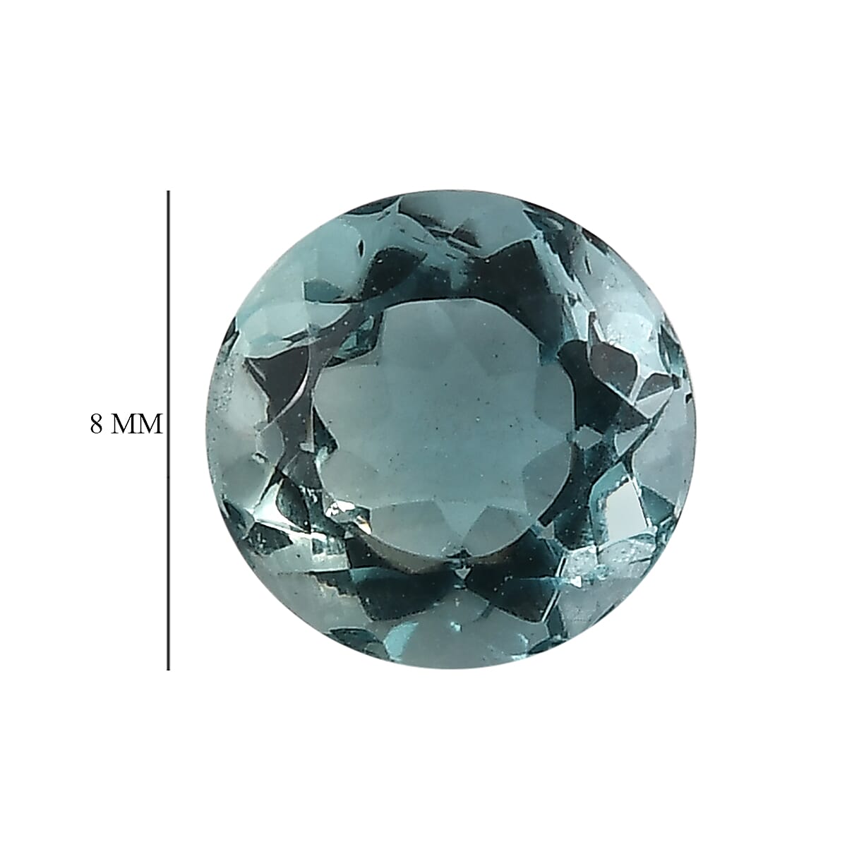 Teal Fluorite (Rnd 8 mm) 2.10 ctw image number 3