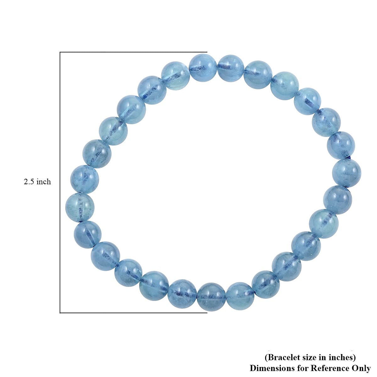 Santa Maria Aquamarine Beaded Stretch Bracelet 64.50 ctw image number 3