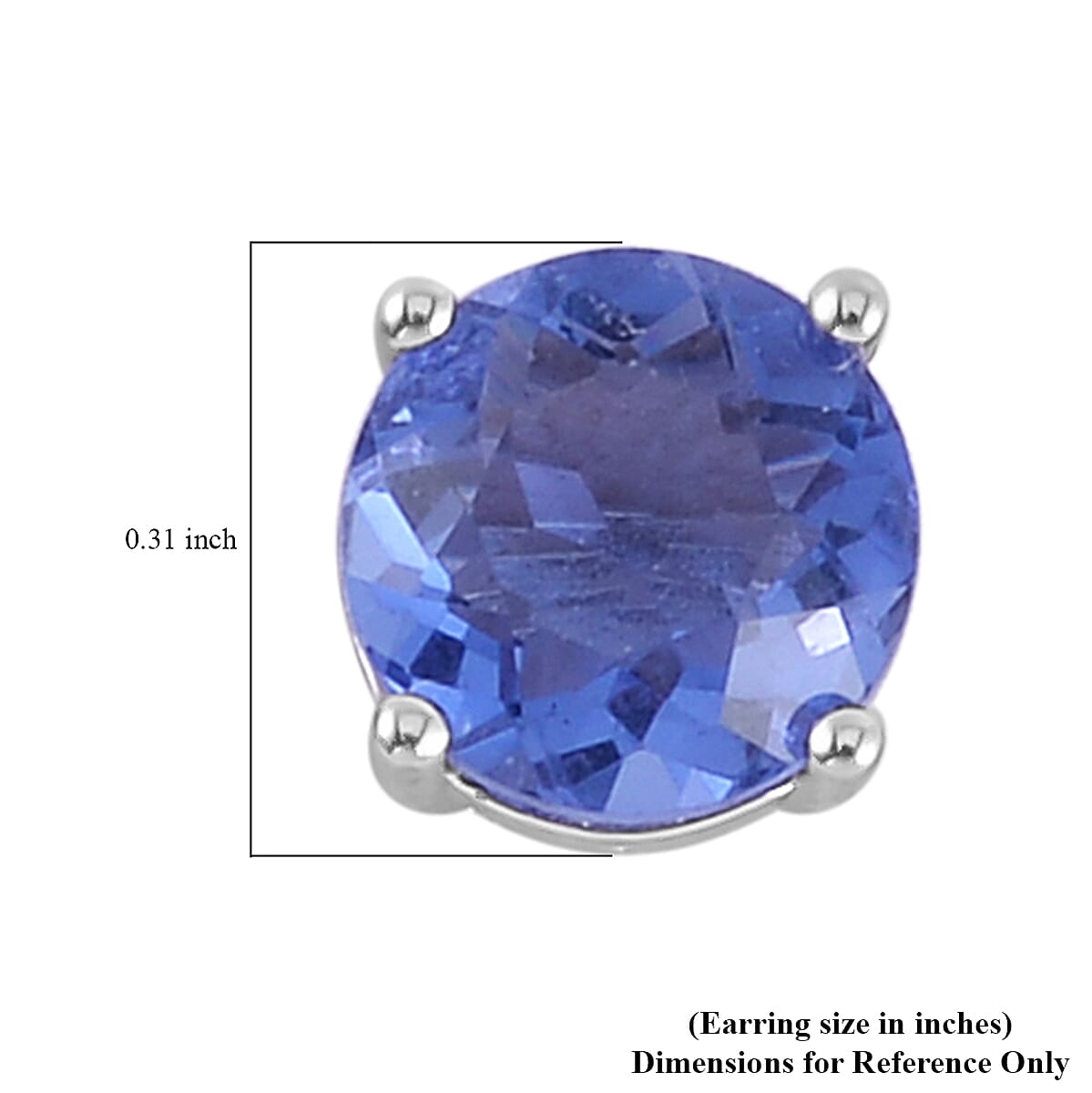 Color Change Fluorite (IR) Stud Earrings in Rhodium Over Sterling Silver 4.60 ctw image number 4