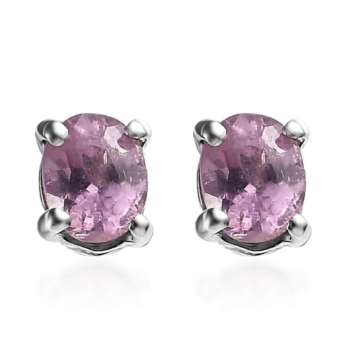 Narsipatnam Purple Spinel Stud Earrings in Platinum Over Sterling Silver 0.35 ctw image number 0