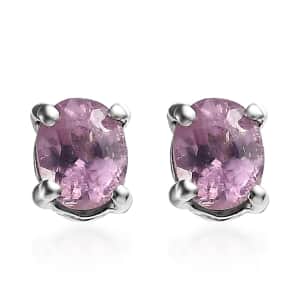 Narsipatnam Purple Spinel Stud Earrings in Platinum Over Sterling Silver 0.35 ctw