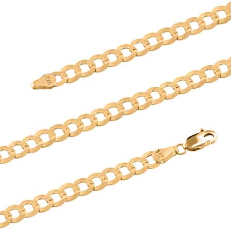 5.5mm Curb Chain in Gold
