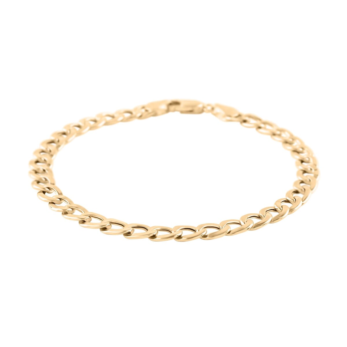 10K Yellow Gold 5.5mm Curb Chain Bracelet (8.00 In) 3.80 Grams image number 0