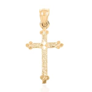 Made in America 10K Yellow Gold Crucifix Pendant, Gold Cross Pendant, Gold Pendant, Gold Jewelry, Gold Gifts For Her 22.40x21.76mm 0.50 Grams