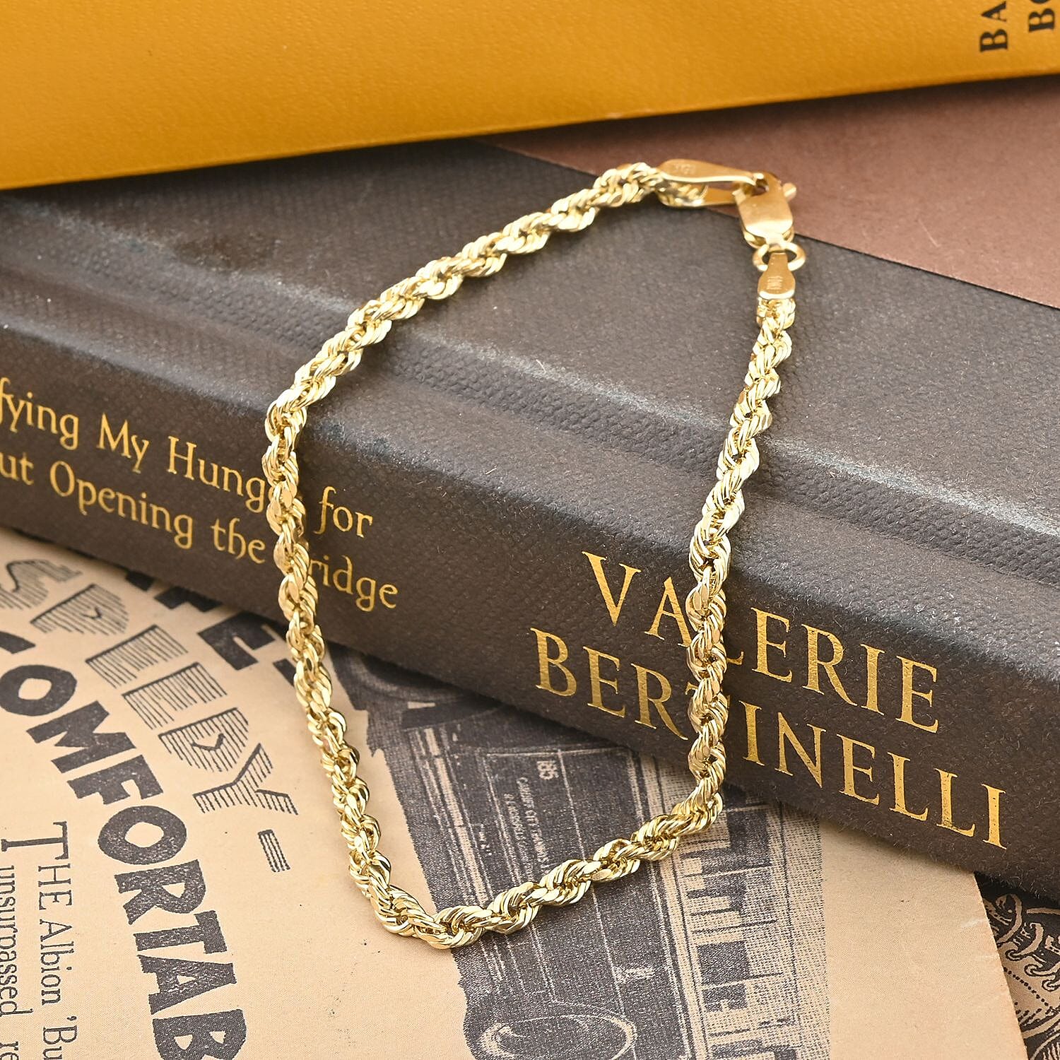 10K Yellow Gold 3mm Rope Bracelet (7.50 In) 1.90 Grams