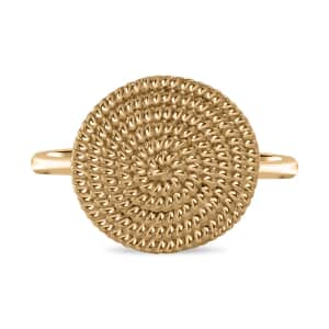 Luxoro 10K Yellow Gold Rope Chain Ring 2.50 Grams