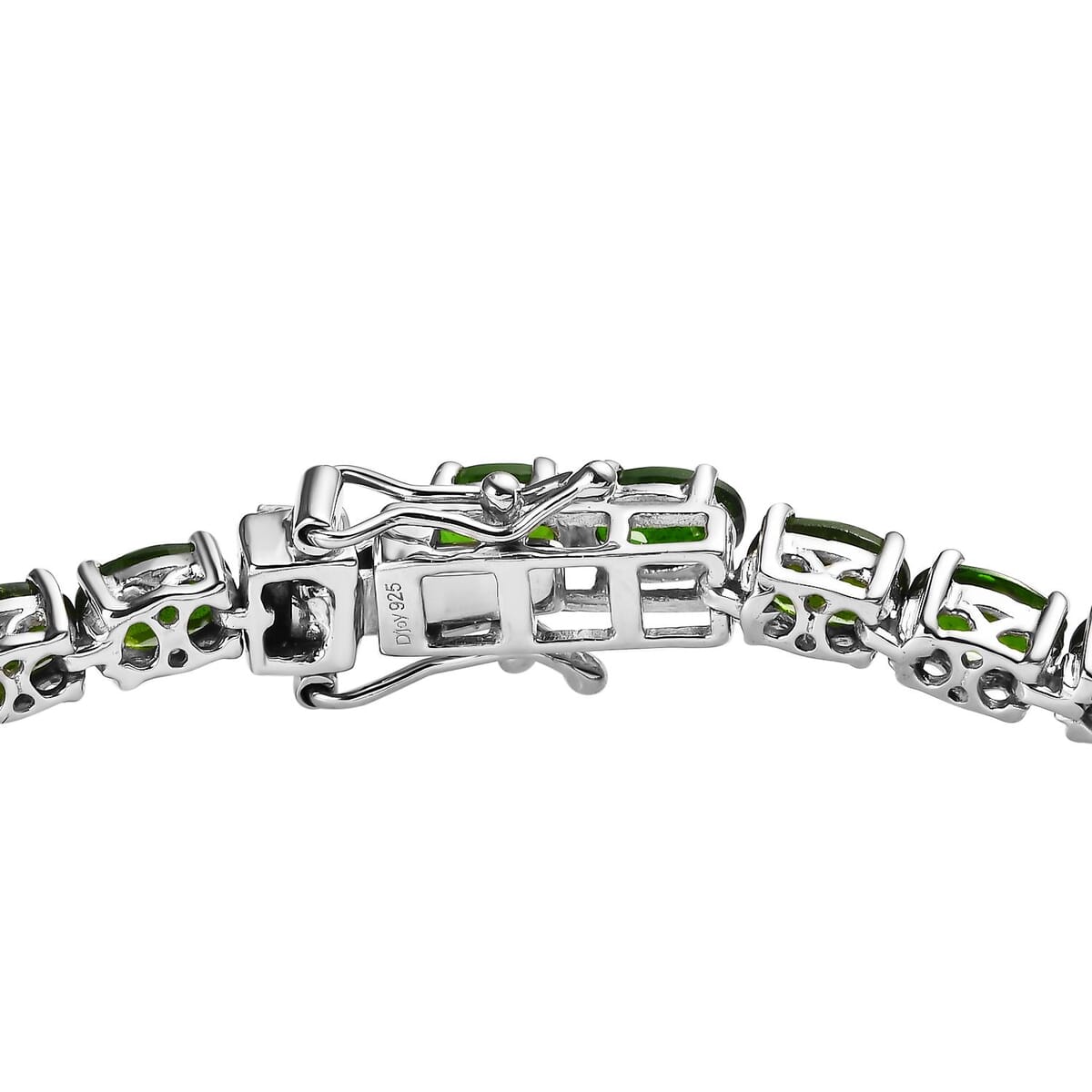 Chrome Diopside Tennis Bracelet in Platinum Over Sterling Silver (6.50 In) 11.10 ctw image number 3