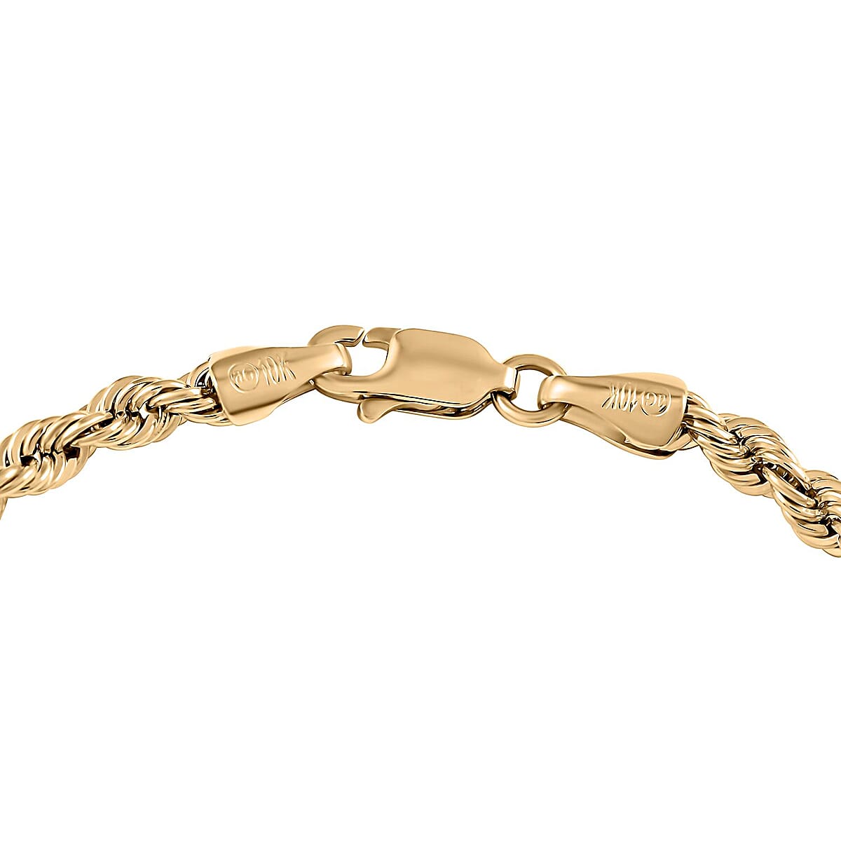 10K Yellow Gold 5mm Rope Bracelet (8.00 In) 4.20 Grams image number 3