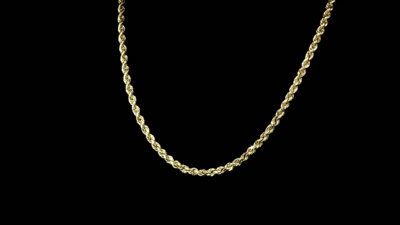 10K Yellow Gold 5.5mm Rope Necklace 26 Inches 16.10 Grams